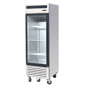 Congelador vertical una puerta vidrio 597 lt